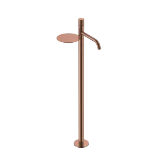 Boheme Stick Touch Смеситель для раковины напольный, полка, излив 25,8 см, цвет: copper brushed 120-CB.2
