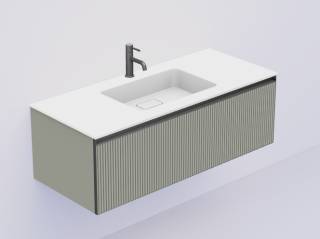 QUATRO 1 120CM тумба рифл LUNA профиль ANTHRACITE + внутр. подсв.
