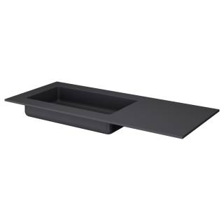 QUATRO 120 раковина-моноблок ANTHRACITE (асимметричная)
