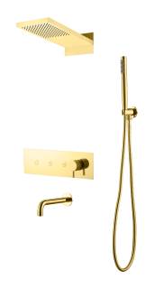 Душевая система с изливом Boheme Fusion Gold
