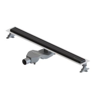 Душевой лоток Premium Linear 80см, нерж.сталь ЧЕРНЫЙ