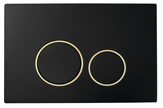 Кнопка для инсталляции, пластик BLACK GOLD, круглая