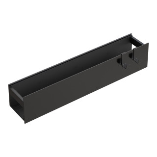 Полка настенная 60см Shine gun metal + 2 крючка