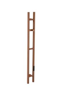 Полотенцесушитель электрический 2-трубы круглый BRUSHED BRONZE