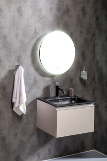 Раковина моноблок Vallessi 60 антрацит керамика
