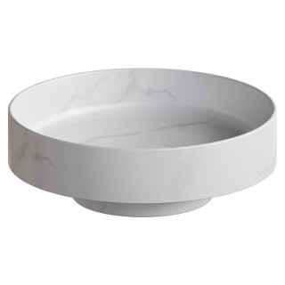 Раковина накладная SOLE Corian 400*130 Calacatta