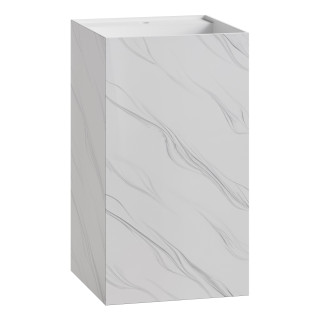 Раковина напольная Cube Corian 480*480*850 Calacatta
