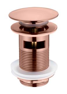 Слив для раковины, автомат(клик-клак) COPPER BRUSHED c переливом