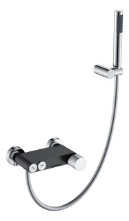 Смеситель STICK для ванны BLACK TOUCH CHROME