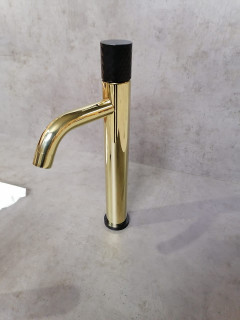 Смеситель STICK для умыв. выс. GOLD Matt Black_Комплект