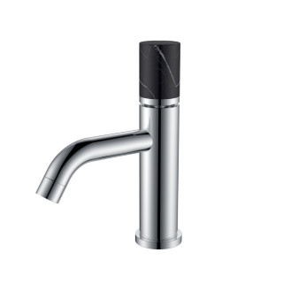 Смеситель STICK для умыв. низ. CHROME MRAMOR BLACK_Комплект