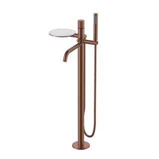 Смеситель STICK напольный BRUSHED BRONZE ручка SPIRALE