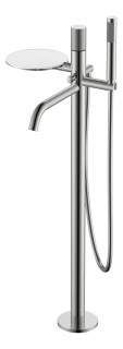 Смеситель STICK напольный Nickel Brush c ручкой TOUCH