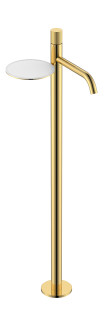 Смеситель STICK напольный для умыв. GOLD SPIRALE