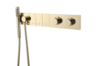 Смеситель ZODIAC THERMO с ручным душем GOLD