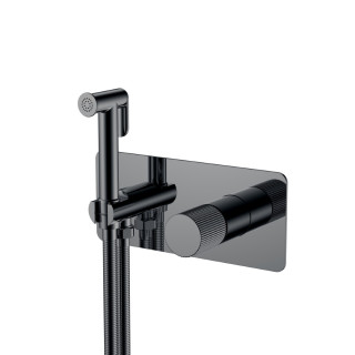 Смеситель гигиенический STICK Shine Gun Metal LINEA