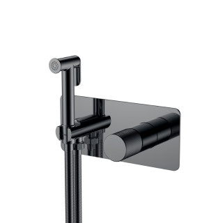 Смеситель гигиенический STICK Shine Gun Metal SPIRALE