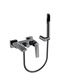 Смеситель для ванны с душ.гарнитуром VENTURO Shine Gun Metall
