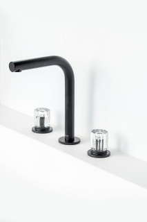 Смеситель на столешницу ELEGANTE на 3 отв. BLACK