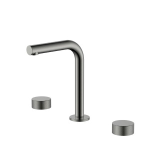 Смеситель на столешницу STICK TOUCH на 3 отв. Gun Metal