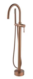 Смеситель напольный UNO WHITE Copper Brushed
