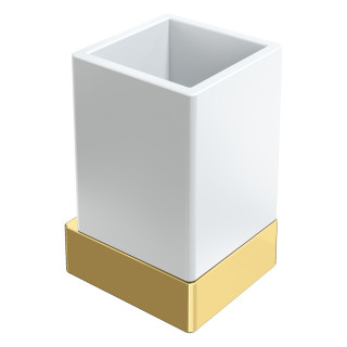 Стакан настенный Qubic Gold