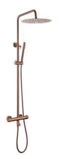 Стойка для душа c термостатом UNO Copper Brushed