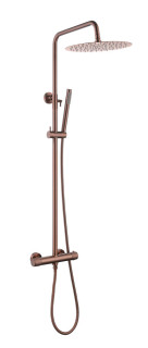 Стойка для душа с термостатом UNO COPPER BRUSHED без излива