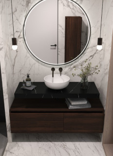 Столешница прямая FLAT NERO MARQUINA 1010*460*70