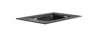 Столешница стекло 80 см моноблок BLACK