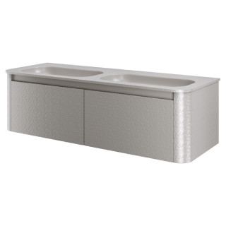 Тумба с раковиной VOI 140CM STONEFINISH STONE GREY