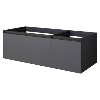 QUATRO 2 120см (80+40) тумба ANTHRACITE профиль ANTHRACITE с подсветкой