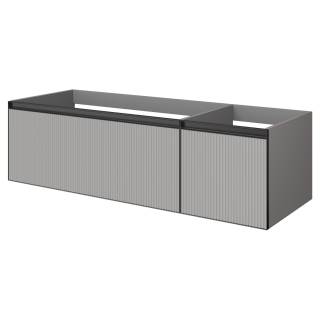 QUATRO 2 140см (100+40) тумба рифл LUNA FUGA профиль ANTHRACITE