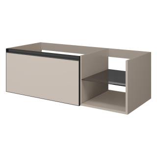 QUATRO 6 120см (80+40) тумба DAPHNE профиль ANTHRACITE