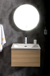 Тумба без раковины Vallessi 60*46см LIGHT OAK, 1 полка