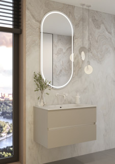 Тумба без раковины Vallessi 80*46cm КАШЕМИР мат. 2 полки,