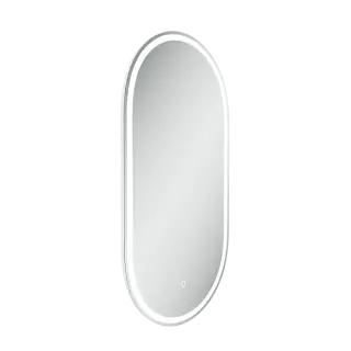 Зеркало для ванной комнаты SANCOS Овал (Oval) фронтальная подсветка 55x105 с сенсорным управлением на прикосновение, арт. OV55F