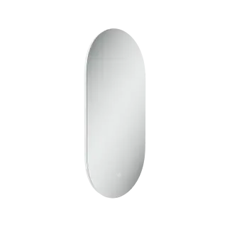 Зеркало для ванной комнаты SANCOS Овал (Oval) фоновая подсветка 45x90 с сенсорным управлением на прикосновение, арт. OV45C
