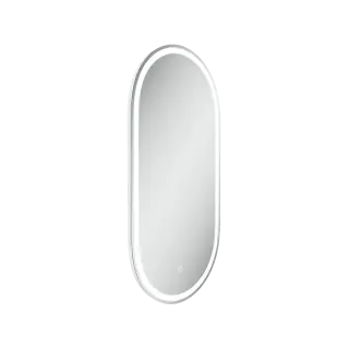 Зеркало для ванной комнаты SANCOS Овал (Oval) фронтальная подсветка 45x90 с сенсорным управлением на прикосновение, арт. OV45F