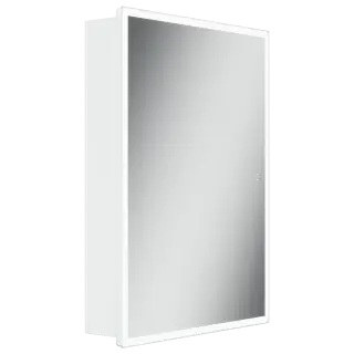 Зеркальный шкаф для ванной комнаты SANCOS Куб (Cube) 60x140x80 с подсветкой, арт.CU600