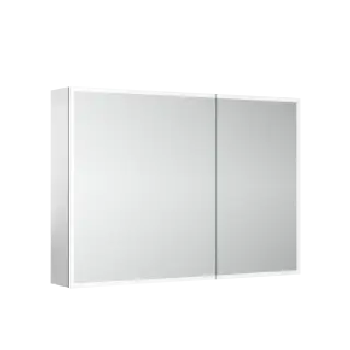 Зеркальный шкаф для ванной комнаты из алюминия SANCOS Реформа (Evoke)100x70x14 с LED подсветкой, арт. SC80100