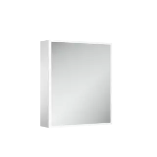 Зеркальный шкаф для ванной комнаты из алюминия SANCOS Реформа (Evoke) 60x70x14 с LED подсветкой, арт. SC8060