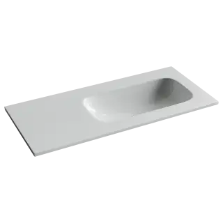 Раковина накладная Ceramicanova Грация (Grace) чаша справа без отв под смеситель 1010x457x137 белый CN7015wx