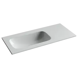 Раковина накладная Ceramicanova Грация (Grace) чаша слева без отв под смеситель 1010x457x137 белый CN7014wx
