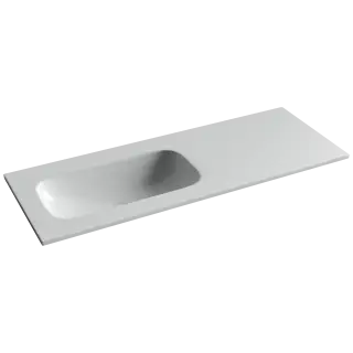 Раковина накладная Ceramicanova Грация (Grace) чаша слева без отв под смеситель 1210x457x137 белый CN7020wx
