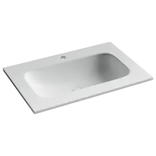 Раковина накладная мебельная CERAMICANOVA Грация (Grace) 710x457x137 с отв. под смеситель, белый CN7031