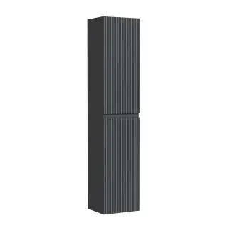 Шкаф-пенал SANCOS Сноб Р (Snob R) подвесной темный антрацит матовый, 35x35x165 арт. PSNR35MDH