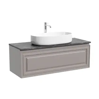 Тумба подвесная SANCOS Самая (Very) 120x45x40 c одним ящиком оснащенным доводчиками, Пыльная роза (Doha Soft), арт.VR120SM