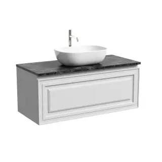 Тумба подвесная SANCOS Самая (Very) 100x45x40 c одним ящиком оснащенным доводчиками, Белый матовый (Bianco), арт.VR100W