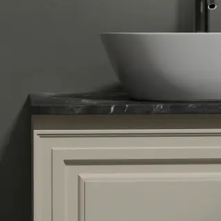 Тумба подвесная SANCOS Самая (Very) 80x45x40 c одним ящиком оснащенным доводчиками, Бежевый матовый (Beige Soft), арт.VR80CE